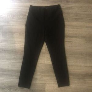 kendall and kylie black leggings size medium pull on skinny 24 in inseam